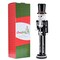 Ornativity Christmas Scary Skeleton Nutcracker – Black and White Wooden Day of The Dead Skeletal Nutcracker Man with Top Hat Xmas and Halloween Themed Holiday Nut Cracker Doll Figure Decorations